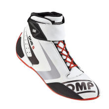 Omp One-s white/black/silver/red laces